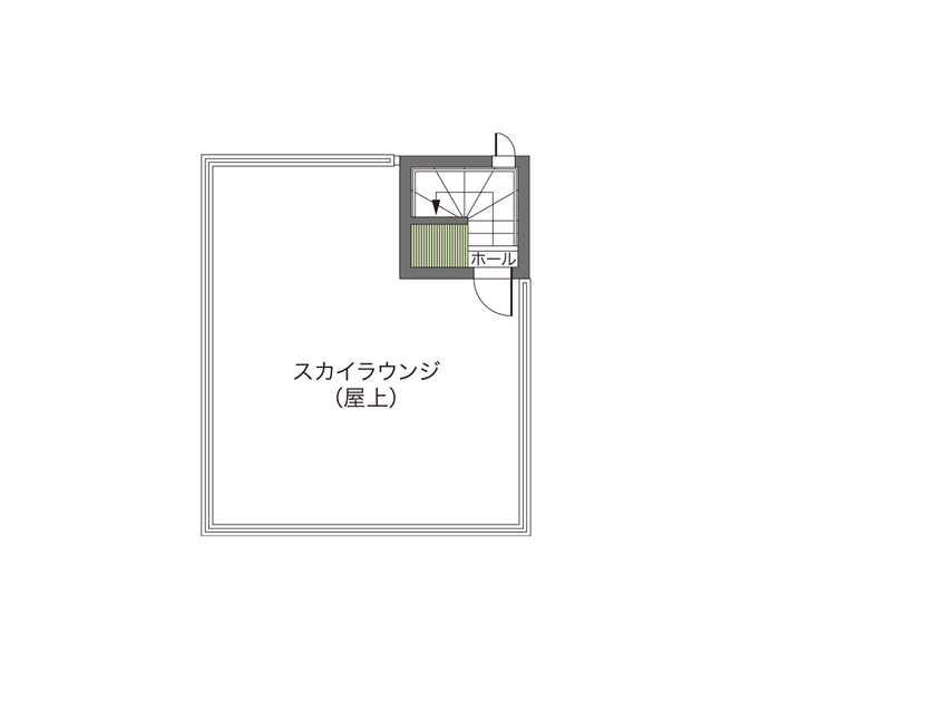 ウィザースホーム 【3000万円台/狭小/敷地面積24.1坪/間取り図有】スカイラウンジ（屋上）と広々LDKを叶えた都市型3階建住宅の間取り図（4LDK）屋上