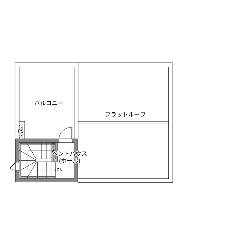 ウィザースホーム 【3000万円／ペット／リゾート／間取図】オーシャンビューを心ゆくまで楽しむ、海辺のセカンドハウスの間取り図（3LDK+屋上）PH階