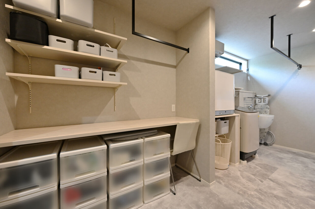 ウィザースホーム 【5600万円／平屋／中庭／間取図】中庭テラスが彩る、大空間の平屋。開放的なプライベート空間にくつろぐの建築実例画像7