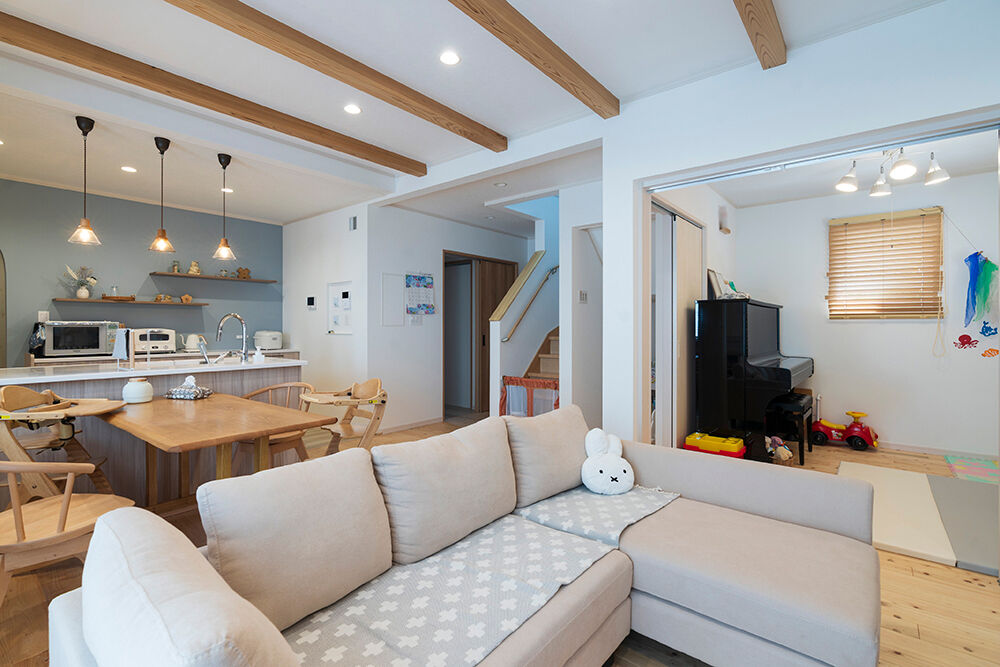 高勝の家 【黒川郡｜間取り図有】木の香りと温もりに包まれて、子どもが健やかに育つ家の建築実例画像2