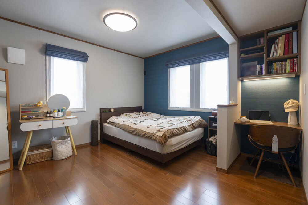 高勝の家 【大崎市｜間取り図有】吹き抜け＆畳コーナー一体型リビングでくつろげる和モダン住宅の建築実例画像9