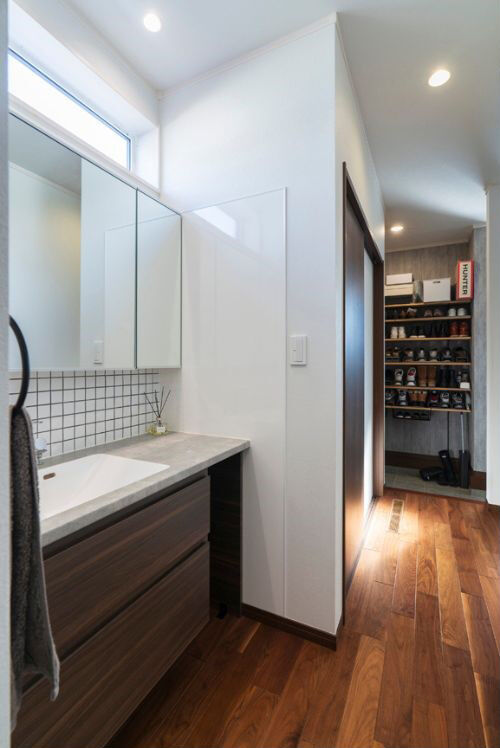 高勝の家 【間取り図有｜平屋】プライベートとパブリックを使い分けた、暮らしやすい平屋の家の建築実例画像8