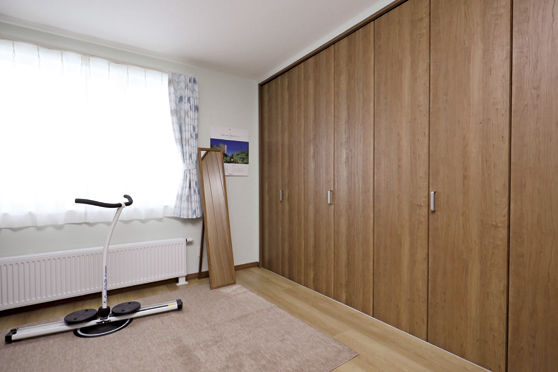 藤和建業（パナソニックビルダーズグループ） 【平屋/間取図/ウォークインクローゼット】土地を有効に使った老後も安心な暮らしやすい家の建築実例画像6