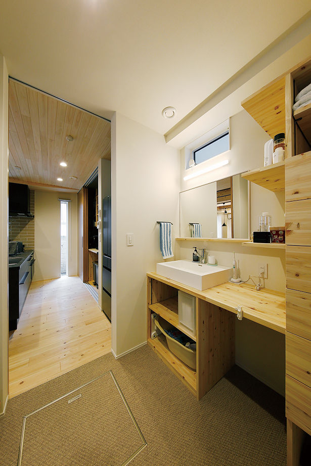 八幡 【東京ゼロエミ水準3/2800万円台/35坪/無垢材】梅雨でも空気が爽やかで開放的な空間と隠れ家な書斎がある家の建築実例画像5