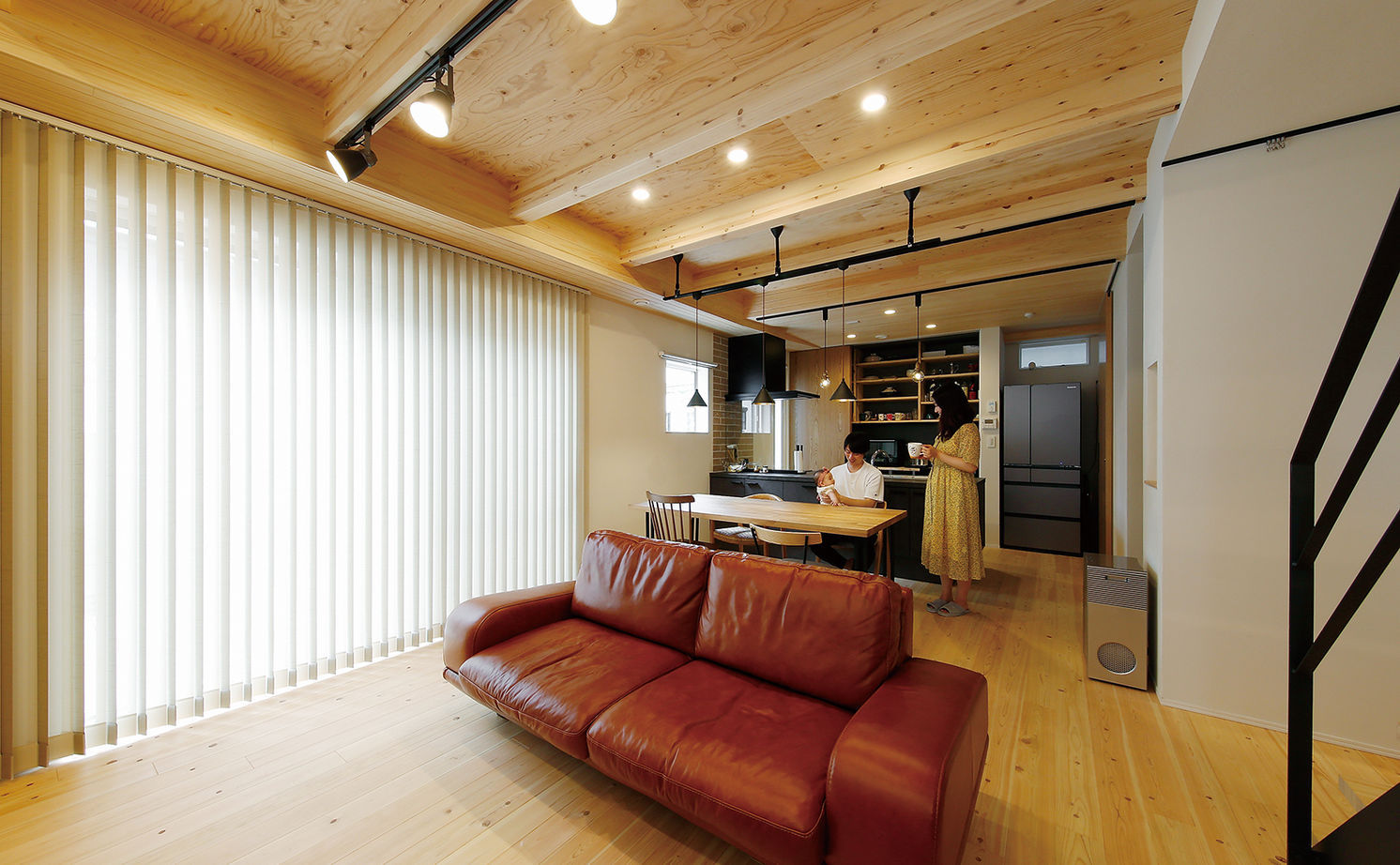 八幡 【東京ゼロエミ水準3/2800万円台/35坪/無垢材】梅雨でも空気が爽やかで開放的な空間と隠れ家な書斎がある家の建築実例画像9