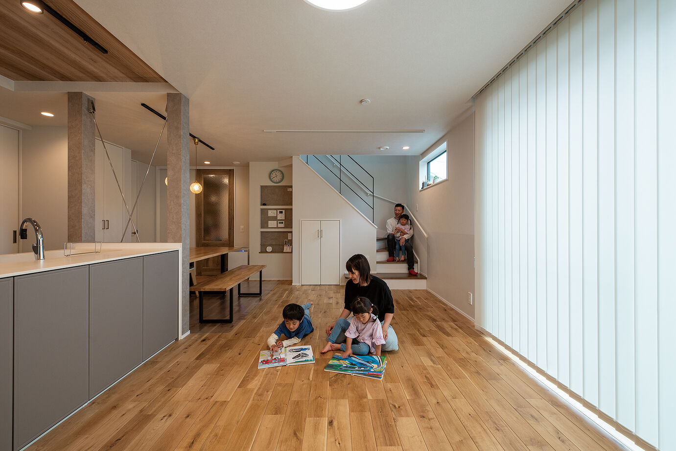 八幡 【2800万円台／太陽光発電／高気密・高断熱／回遊動線／間取図】快適動線と高性能を叶えた家族5人が集う家の建築実例画像4