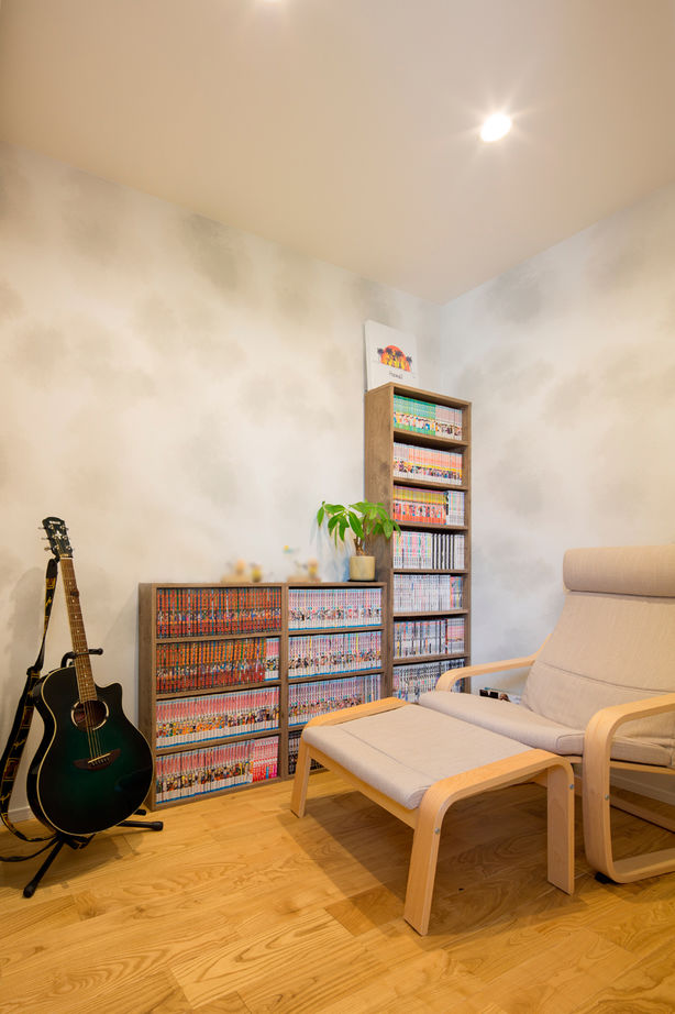 シンプル工務店 【岐阜/1000万円台/30坪台/4LDK/間取り図】東南の光をたっぷり取り込むL字の間取り。音楽演奏も楽しめる！の建築実例画像8