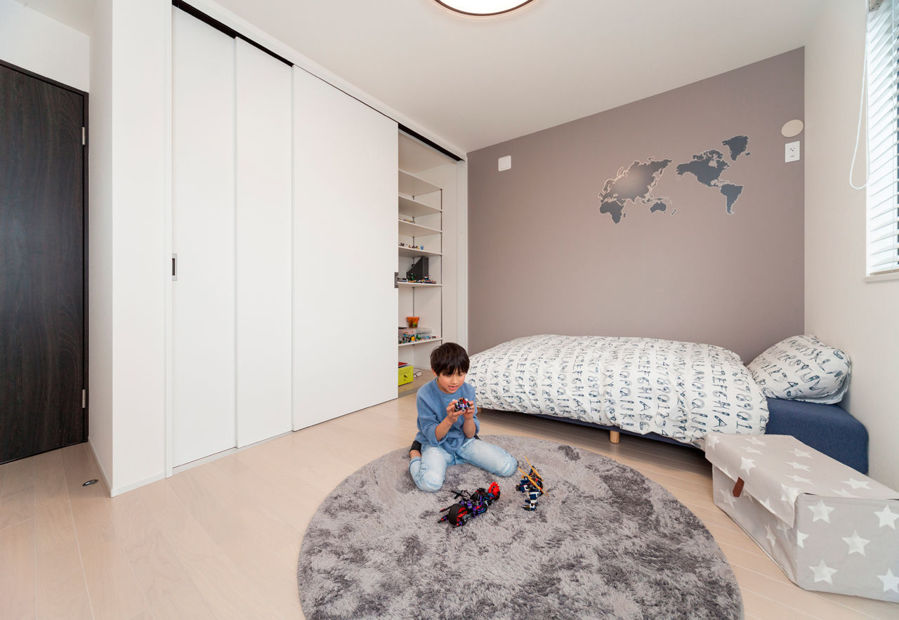 ケー・エイチ・ケー 【シンプルモダン×中庭×リゾートライク｜間取り図あり】開放感あふれるプライベートテラスのある家の建築実例画像9