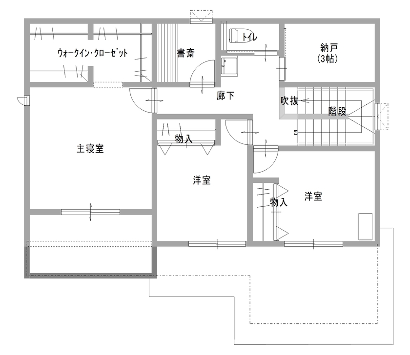 ケー・エイチ・ケー 【子育て/2000万円台/40坪/間取り有】“うちにぴったり”を叶える。想いが息づく注文住宅の間取り図（4LDK）2階