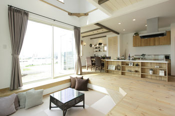 大之木ダイモ 【2000万円台/カフェ風キッチン/ワークスペース/3LDK】大きな窓で明るい！くつろぎ溢れる居心地のいい生活の建築実例画像6