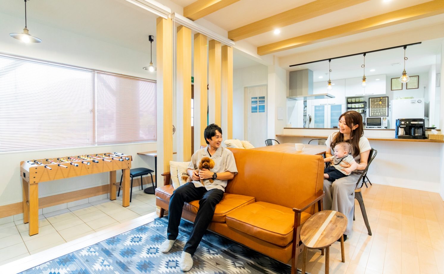 タマホーム 【2000万円台/140.77平米/間取り図有り】家事ラク＆趣味を心から楽しめるカリフォルニアスタイルの住まいの建築実例画像1