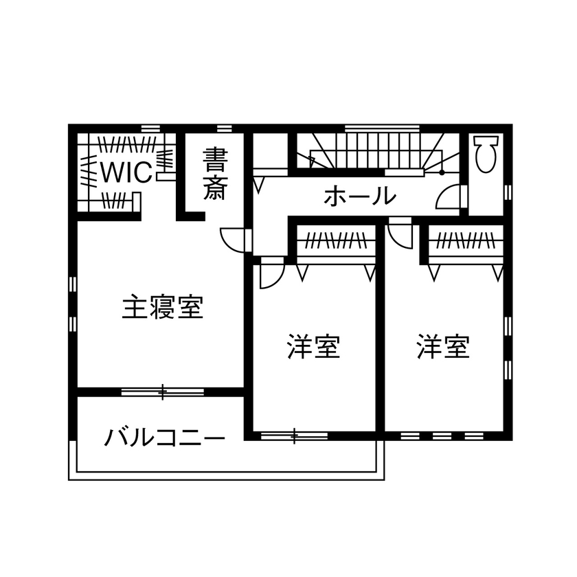 タマホーム 【2000万円台/131.66平米/間取り図有】家事と子育てを考えた動線を実現 価格以上の価値を感じる家に大満足の間取り図（4LDK）2階