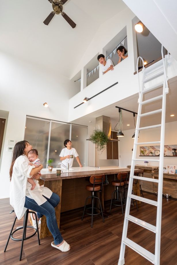 タマホーム 【2000万円台/149平米/間取り図有】ダウンフロアリビングが印象的な、楽しく将来も楽に過ごせる平屋の家の建築実例画像5