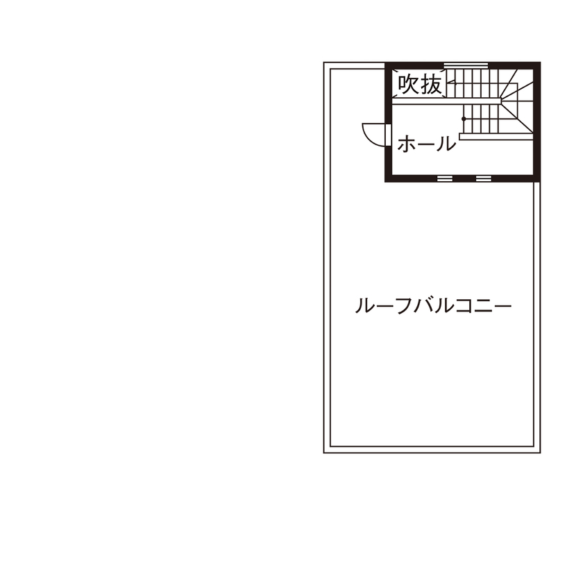 タマホーム 【4000万円台/169.34平米/間取り図有】屋上庭園＆ボルダリングウォールが特徴の遊び心満載の楽しい住まいの間取り図（6LDK）PH階