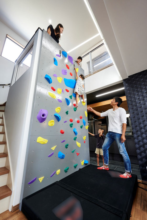 タマホーム 【4000万円台/169.34平米/間取り図有】屋上庭園＆ボルダリングウォールが特徴の遊び心満載の楽しい住まいの建築実例画像6