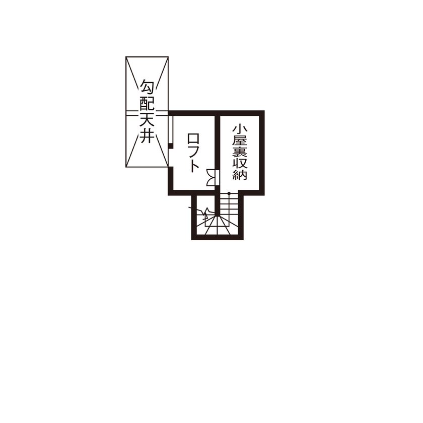 タマホーム 【4000万円台/209.09平米/間取り有】コストパフォーマンスの高さを評価。おうち時間を楽しめるゆとりある家の間取り図（6LDK）ロフト階