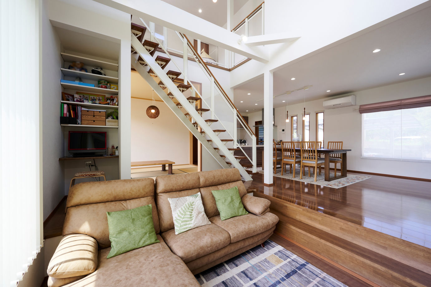 タマホーム 【3000万円台/177.20平米/間取り図有】家族６人が暮らせる家を予算内で。大空間でも一年中快適に過ごせる家の建築実例画像2