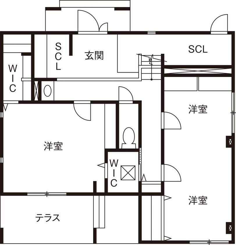タマホーム 【2000万円台/135.38平米/間取り図有】設計の自由度と価格が決め手。光と風が舞い込む心地よい住まいの間取り図（3LDK）1階