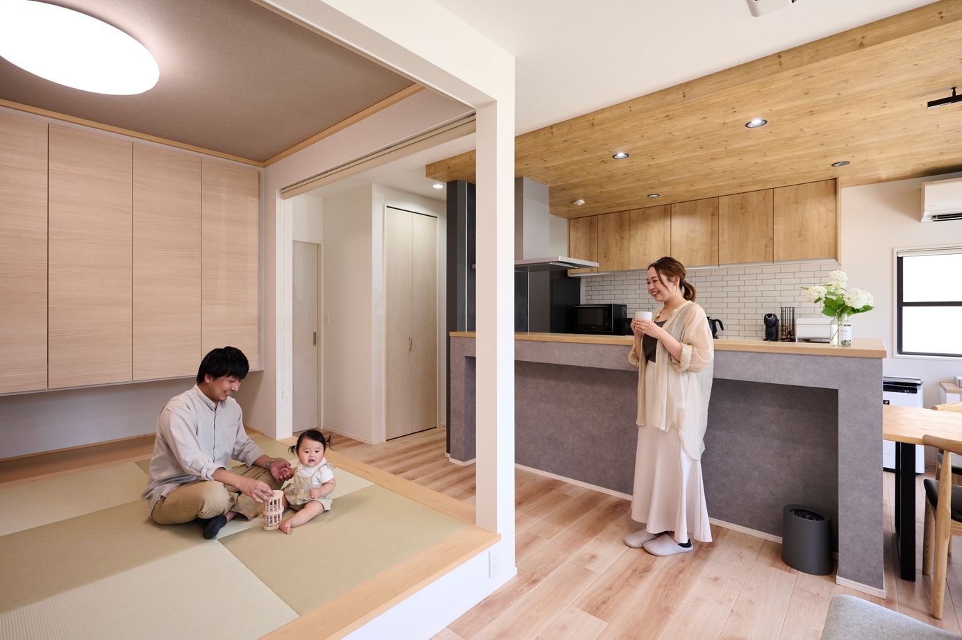 タマホーム 【2000万円台/127.23平米/間取り図有】設計の自由度とプランの良さを評価。家事ラクな動線も特徴の快適な家の建築実例画像5