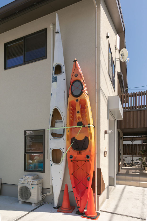 新産住拓 【2階建て／46.1坪／間取り図あり／2階リビング／ガレージ】5層構造で叶えたジャングルジムのような住まいの建築実例画像3