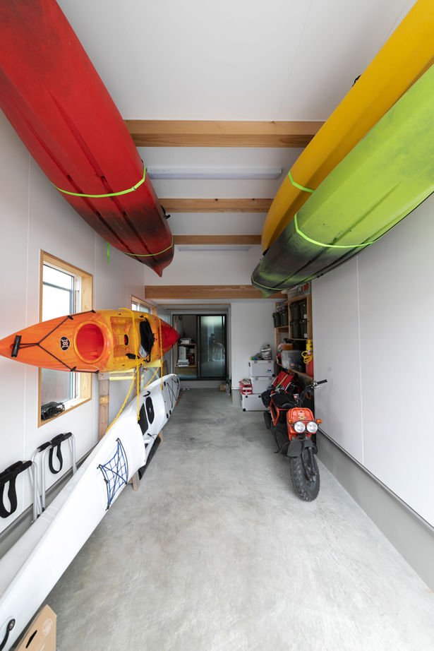 新産住拓 【2階建て／46.1坪／間取り図あり／2階リビング／ガレージ】5層構造で叶えたジャングルジムのような住まいの建築実例画像12