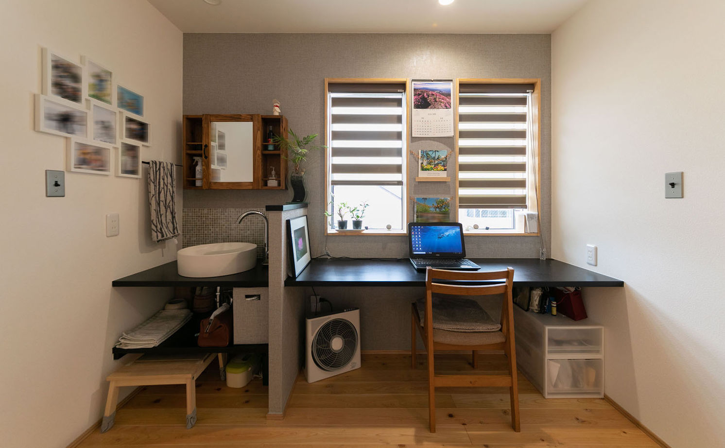 新産住拓 【2階建て／46.1坪／間取り図あり／2階リビング／ガレージ】5層構造で叶えたジャングルジムのような住まいの建築実例画像15