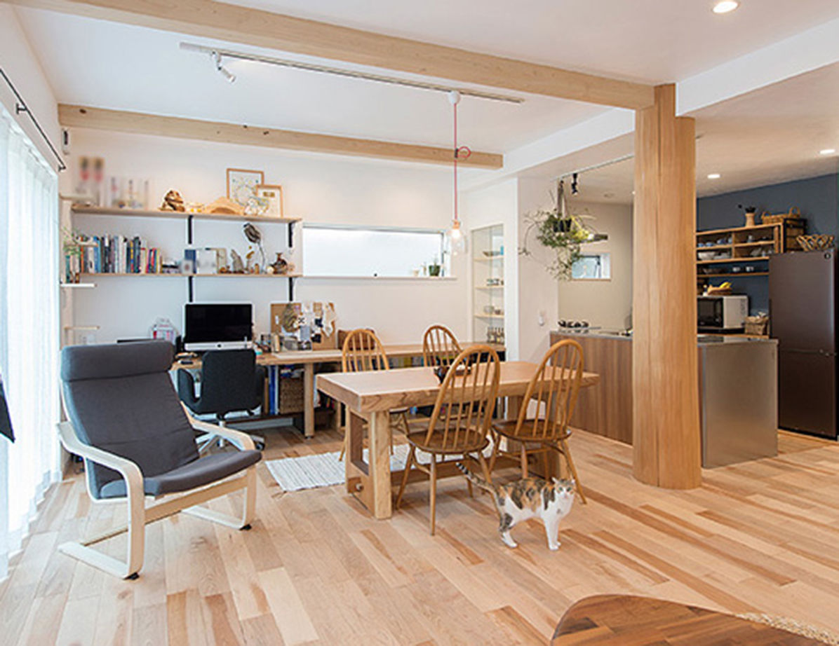 古河林業 【完全分離型二世帯住宅/自然素材】100％国産材で建てる木の家。大黒柱が支える光あふれる爽やかな暮らしの建築実例画像2