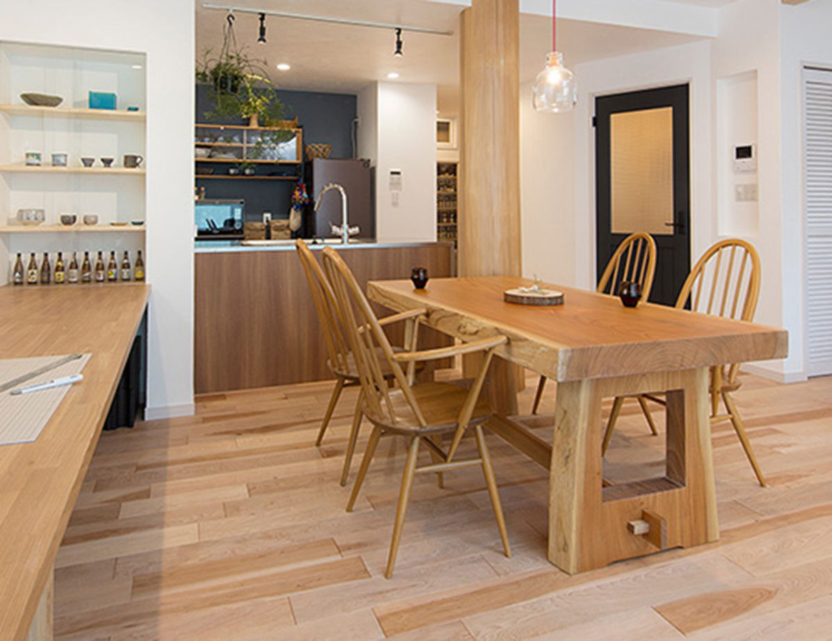 古河林業 【完全分離型二世帯住宅/自然素材】100％国産材で建てる木の家。大黒柱が支える光あふれる爽やかな暮らしの建築実例画像5