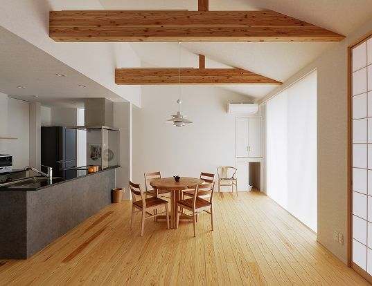 古河林業 【平屋/栃木県/自然素材/収納充実】仕事場の農園と隣接する暮らしに寄り添う、眺望愉しむ心穏やかな木の家の建築実例画像3