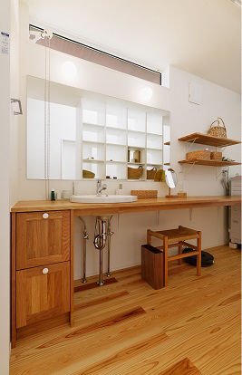 古河林業 【平屋/栃木県/自然素材/収納充実】仕事場の農園と隣接する暮らしに寄り添う、眺望愉しむ心穏やかな木の家の建築実例画像9