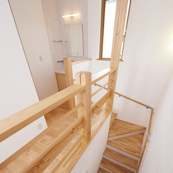 彩ハウス 【1900万円台】決め手は人柄とカッコよさ。モデルハウスで体感した自然素材を反映したインナーバルコニーのある住まいの建築実例画像7