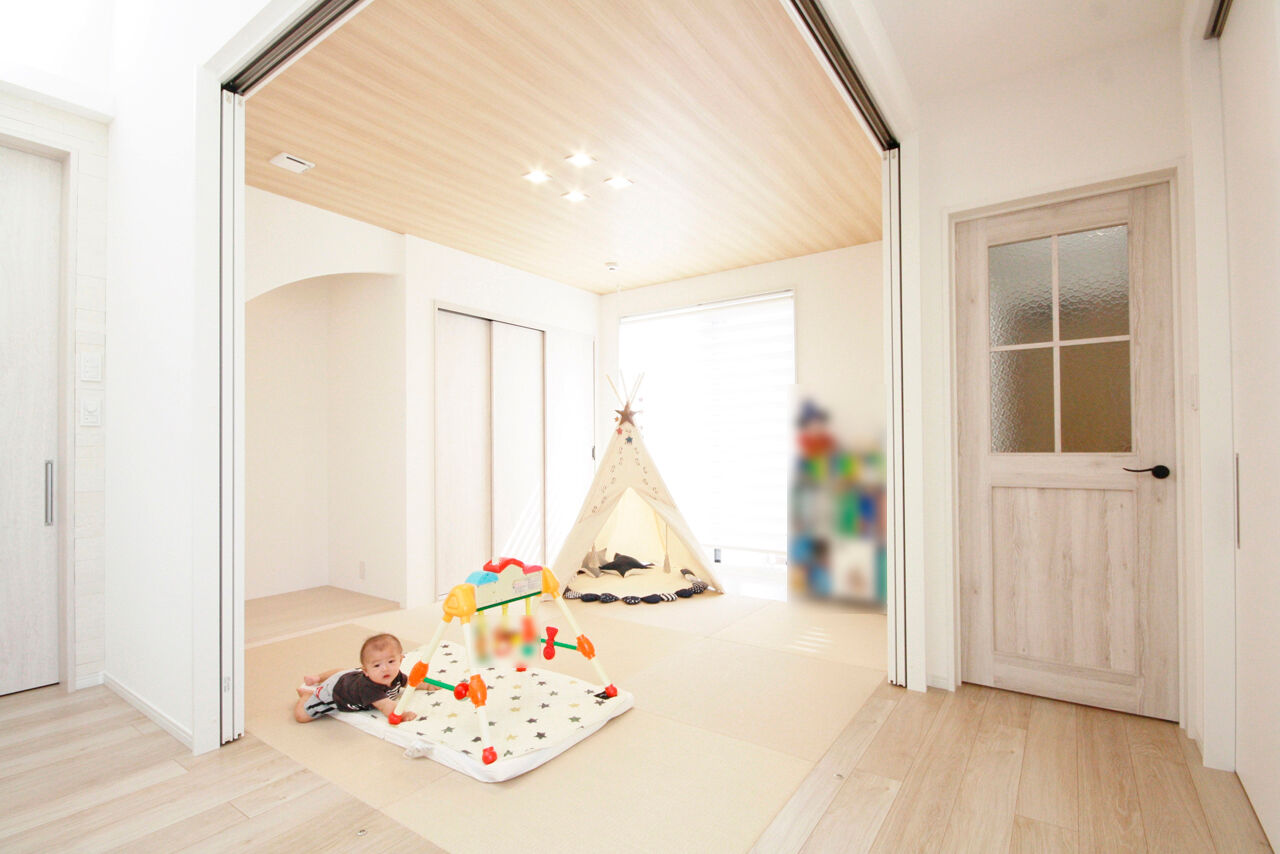 丸良木材・パナソニックビルダーズグループ 【和歌山県/3000万円台/車2台/間取り有】耐震等級3。安心の平屋風2階建て。のびのび遊べるつながりの家の建築実例画像6