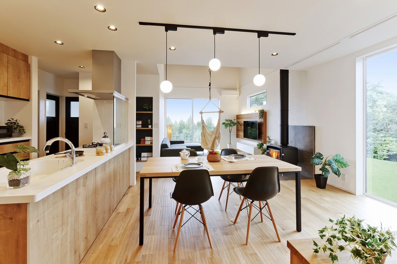 宮本工務店 一級建築士事務所 【狭山市/37.6坪/3000万円台】 回遊できる動線が便利なカフェ風の住まいの建築実例画像4