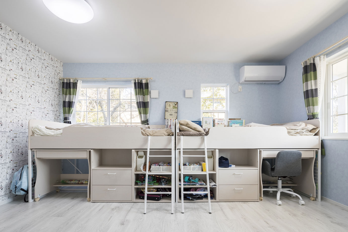 ブリリアントホーム 【1000万円台/20坪台/間取り図】広々リビングに家族が集まる 愛犬と快適に過ごす平屋の輸入住宅の建築実例画像4