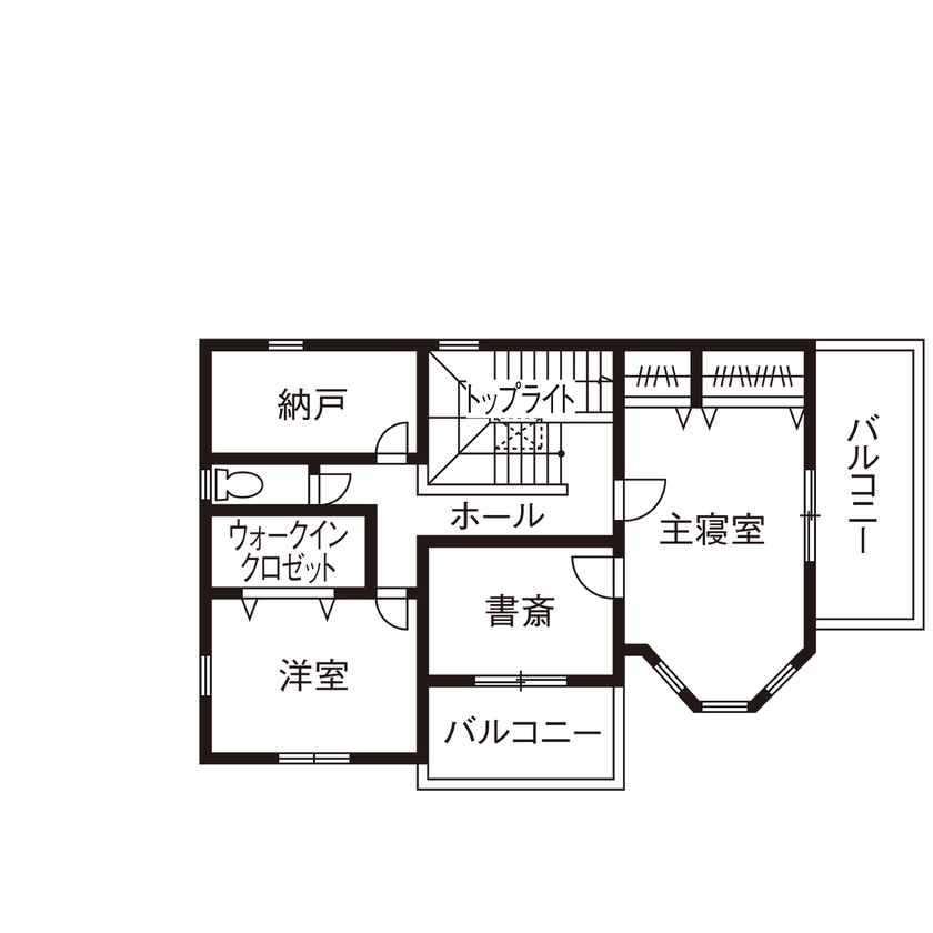 ブリリアントホーム 【3000万円台/間取り図/ビルトインガレージ】クイーン・アン様式のエレガントな外観 優雅な時間が流れる家の間取り図（4LDK）2階