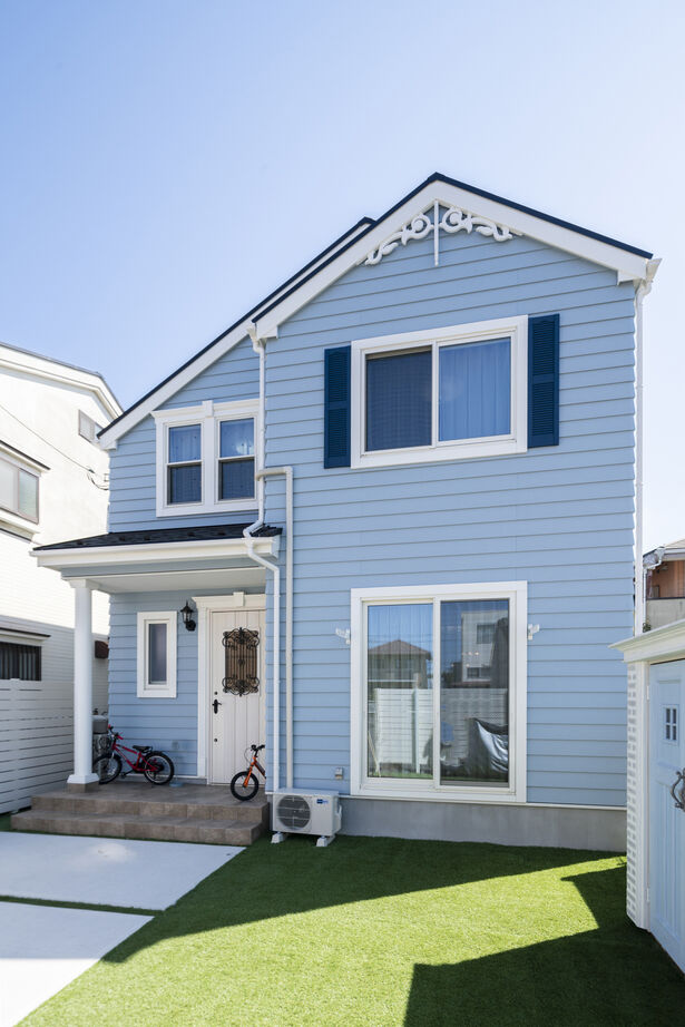 ブリリアントホーム 海外生活の長い家族が実現したエレガントなアメリカンハウスの建築実例画像1