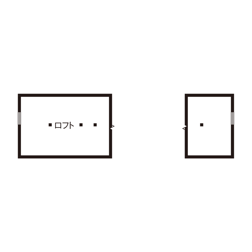 積水ハウス 【大空間・大開口/間取り有】余白が暮らしの豊かさを生む、三角天井の平屋の住まいの間取り図（3LDK）小屋裏階