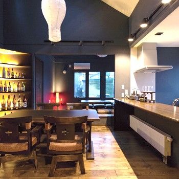 北海荘建 【小樽市/狭小地/平屋/和モダン】まるでリゾートで寛ぐよう！友が集まり、暮らしを楽しむハイグレードな家の建築実例画像2