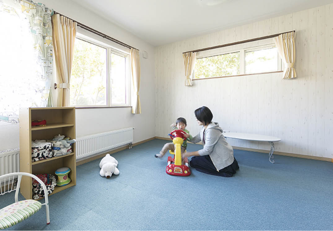 北海荘建 【札幌市/全室床暖房/間取り図有/ビルドインガレージ】建築現場で性能の高さを実感したぬくもりある我が家♪の建築実例画像9