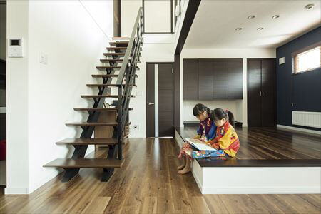 北海荘建 【石狩市/4LDK/40坪台/全室床暖房/間取り図有】美しい空間とキレイな空気。イメージを隅々まで叶えた家の建築実例画像3