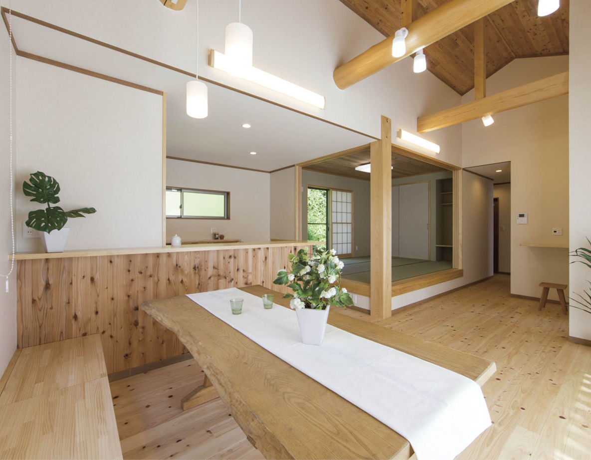 モックの家／草処建設(くさどころけんせつ) 【平屋｜約21坪】心地よい空間で日々を愉しむ地元の木を使った快適な平屋の建築実例画像3