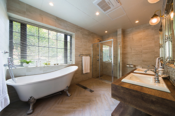 クラシスホーム 【3LDK/ホテルライク/クラシカル/間取り図】猫足の浴槽にらせん階段…海外のホテルを思わせる美しい住空間の建築実例画像2