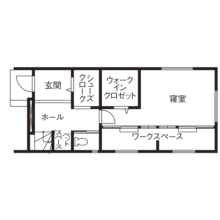 クラシスホーム 【2000万円台/31.9坪/アンティーク/3階建/間取り図】こだわりの家具の中でペットと暮らす、素材感豊かな家の間取り図（2LDK）1階