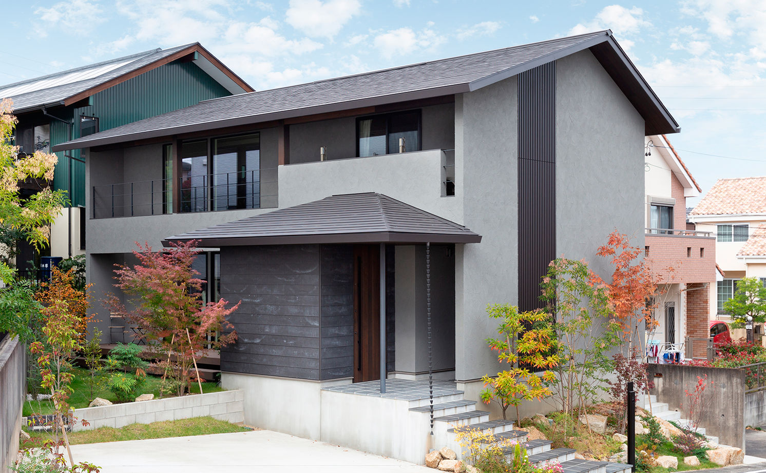 クラシスホーム 【2000万円台/4LDK/吹抜けリビング/間取り図】梁のある吹抜けと庭の繋がり。木の温もり感じる和モダンの家の建築実例画像19