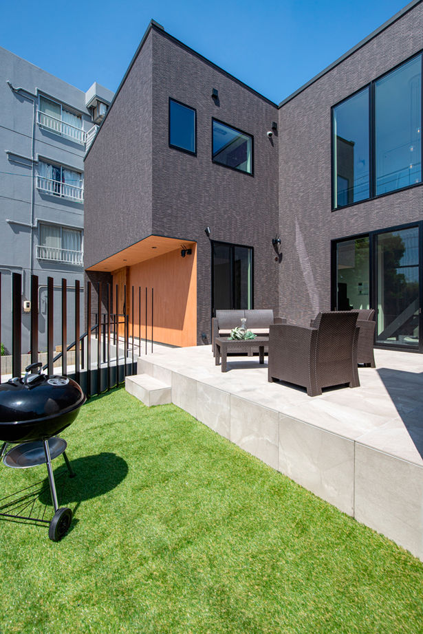 クラシスホーム 【4LDK/49坪/シンプルモダン/中庭/コの字/間取図】大開口でLDKと繋がる中庭。ホテルライクに暮らす上質な家の建築実例画像6