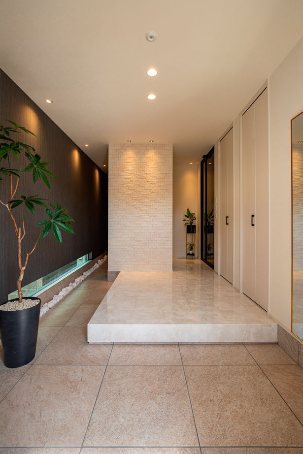 クラシスホーム 【4LDK/49坪/シンプルモダン/中庭/コの字/間取図】大開口でLDKと繋がる中庭。ホテルライクに暮らす上質な家の建築実例画像9