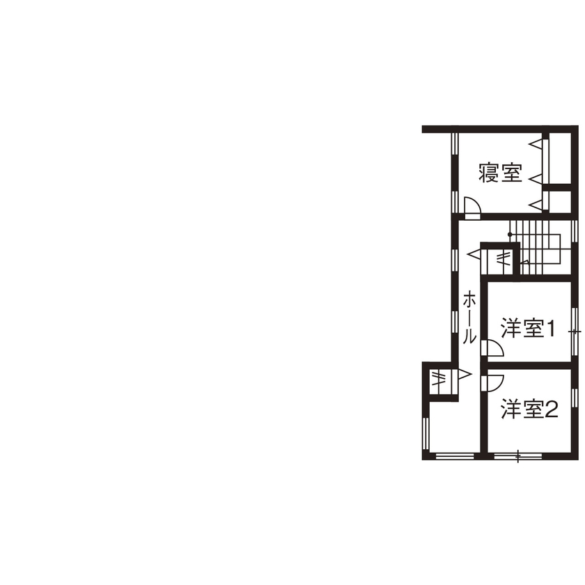 クラシスホーム 【2000万円台/4LDK/リゾートモダン/借景/間取図】竹林の緑を望むLDK。細長い敷地を活かした家事ラクの家の間取り図（4LDK）2階