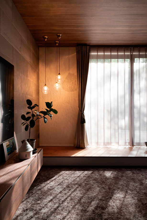 クラシスホーム 【2000万円台/4LDK/リゾートモダン/借景/間取図】竹林の緑を望むLDK。細長い敷地を活かした家事ラクの家の建築実例画像9