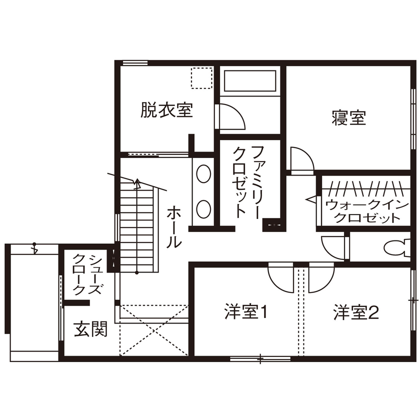 クラシスホーム 【3000万円台/3LDK/ホテルライク/2階LDK/間取り図】高台の開放感を満喫できる、見晴らしのよい2階LDKの家の間取り図（3LDK）1階