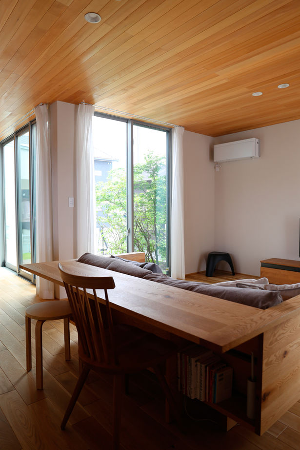 クラシスホーム 【1000万円台/4LDK/ガレージ/中庭/自然素材/間取り図】木と緑溢れるコートハウス。掃除も楽な快適設計の家の建築実例画像6